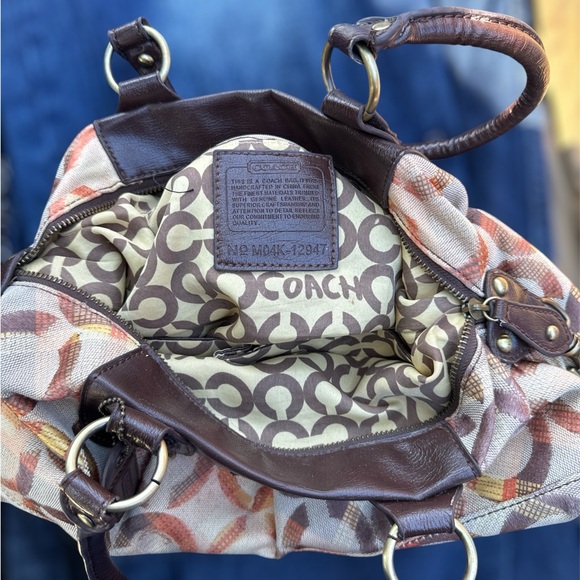 Coach Tan and Brown Shoulder Bag - Picture 1 of 3